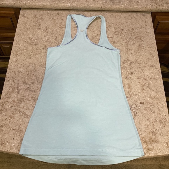 LULULEMON Shell Turquoise Aqua Blue Tank Top Size X-Small to Small - Picture 3 of 5